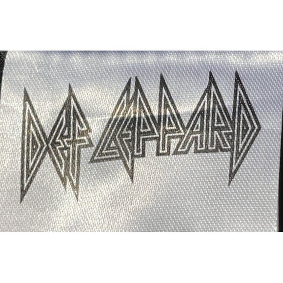 Def Leppard Girls Moto Jacket Black Leather Look Size 14/16 With Pink Paw Prints - Picture 7 of 7